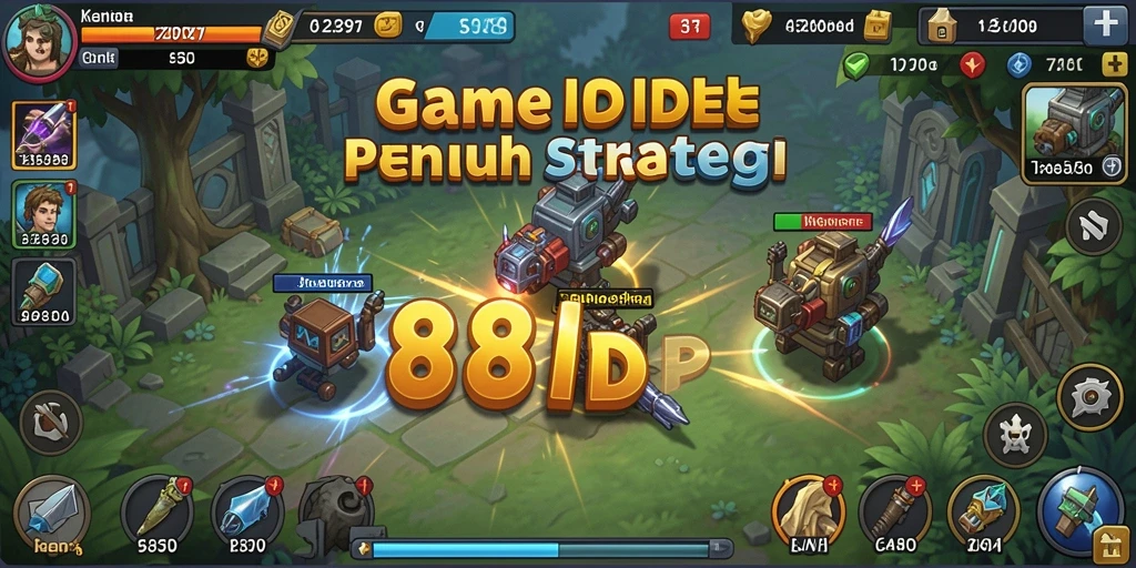Tampilan gameplay menarik dari 888IDR yang menampilkan pengelolaan sumber daya.