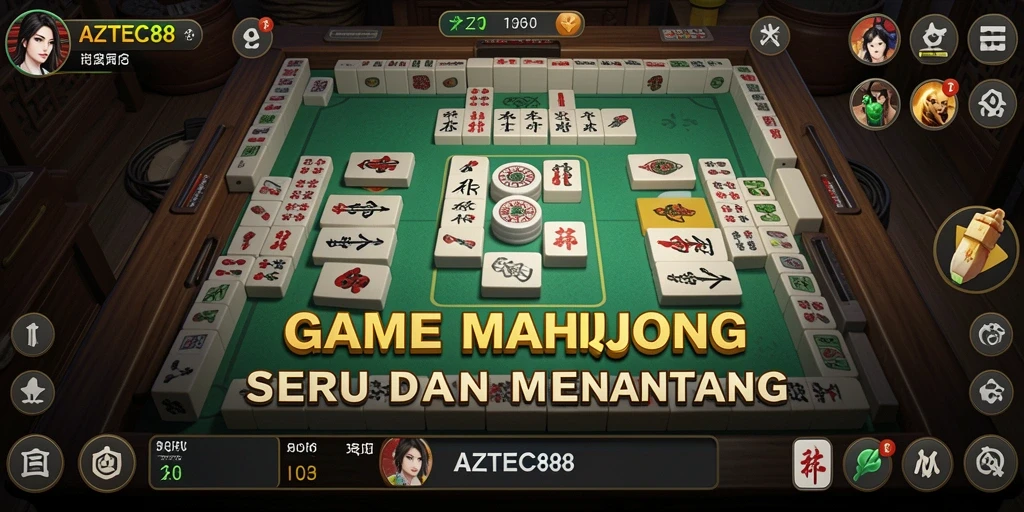 Gameplay menarik AZTEC88 dengan tantangan Mahjong yang seru.