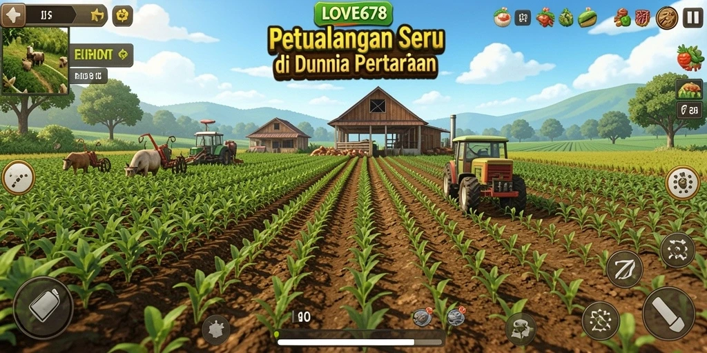 Gameplay menarik di LOVE678 dengan berbagai aktivitas bertani.