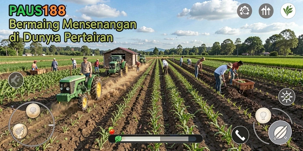 Tampilan gameplay yang menarik dalam dunia pertanian di PAUS188.
