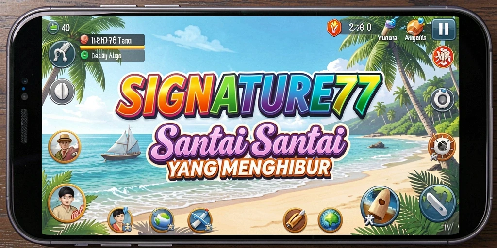 Tampilan gameplay SIGNATURE77 yang penuh warna dan menarik.